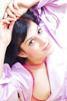 Petite and slim cutie Maura A brags with nice twat