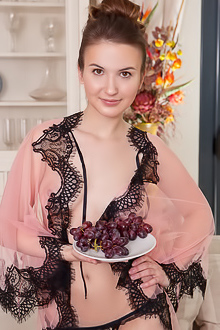 Anata In Pink And Black Lingerie