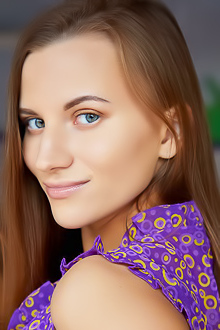 Stella Flex Reveal Her Shaved Pussy