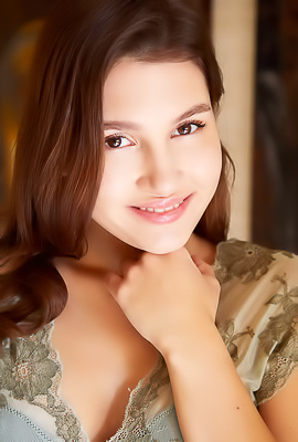 Ellie Luna Displaying Her Lovely Soft Breasts And Firm Round Booty