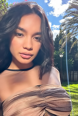 Dulce Taking Topless Selfie