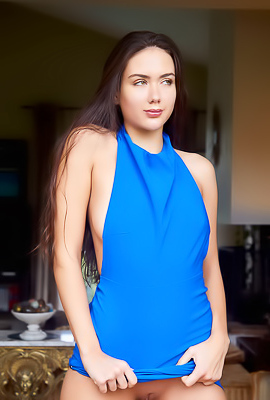 Vixi Rafi Naked Except For The High Heels That Accentuate Her Lovely Long Legs