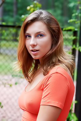 Belka The Bright Fabric Becoming Transparent And Clinging To Her Lovely Curves Alluringly