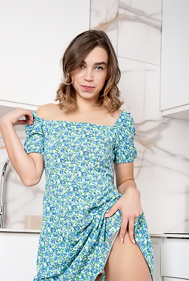 Elena Vedem Uses A Vibrating Toy To Make Her Nipples Hard And Her Pussy Cream