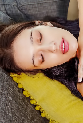 Chiara Descends Staircase with Doggy Style Leisure