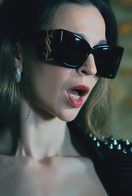 Samantha Rouge Seductively Glides Over Taurine Toy
